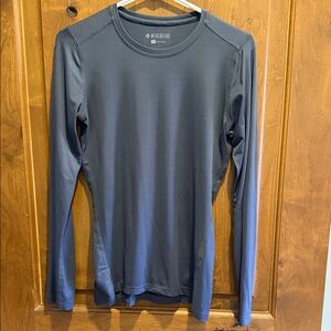 Med Couture Dark Gray Long Sleeve Underscrub Shirt XS